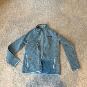 Women’s Patagonia full zip fleece-style jacket - Size M - teal / turquoise